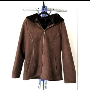 Marvin Richards Brown Ski Jacket with Classic Cut and Warm Tone
